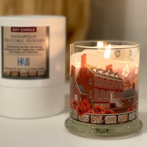 Luxury Soy Candle, Annapolis Historic Houses Fragrance with Gift Packaging