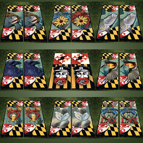 CORNHOLE BOARD VINYL WRAPS! - Maryland Pride!