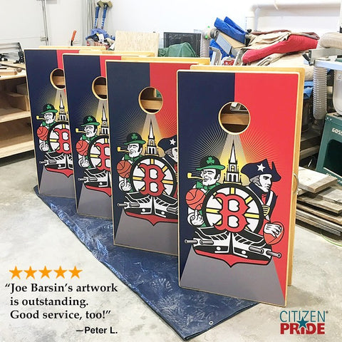 Cornhole Board Wraps Review: "Artwork is outstanding. Good Service, too"
