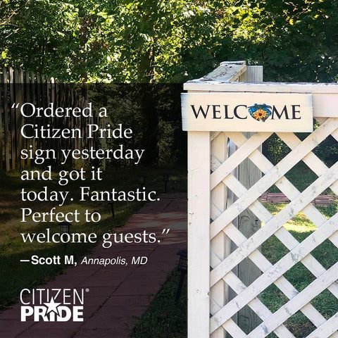 Citizen Pride Sign is Perfect for AirBnB guest