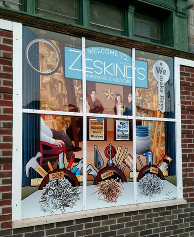 Citizen Pride mural for Zeskind's Hardware and Millwork