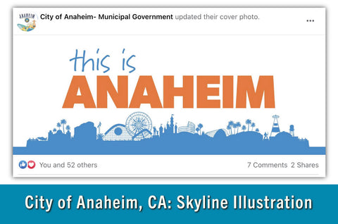 City of Anaheim, CA: Skyline Illustration