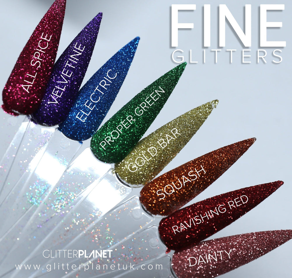 GLITTIES - Ruby Red - (.008) - Fine Glitter Powder - Red Fine Glitter  Powder- for nail art or mix with gel nail polish, gel and acrylic powder -  (10