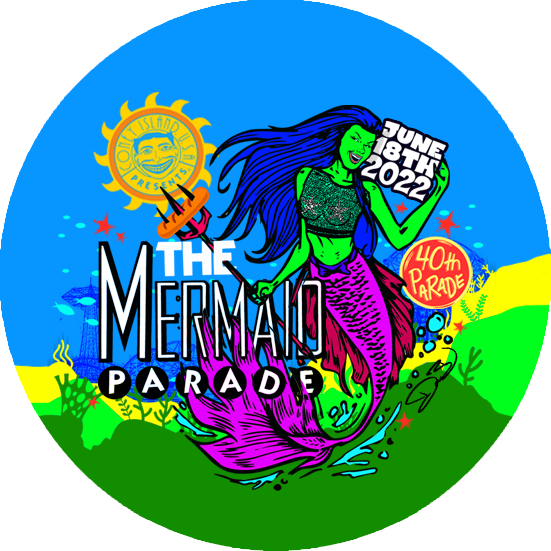 Button 2022 Mermaid Parade Coney Island USA