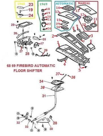 1969 pontiac firebird window diagram