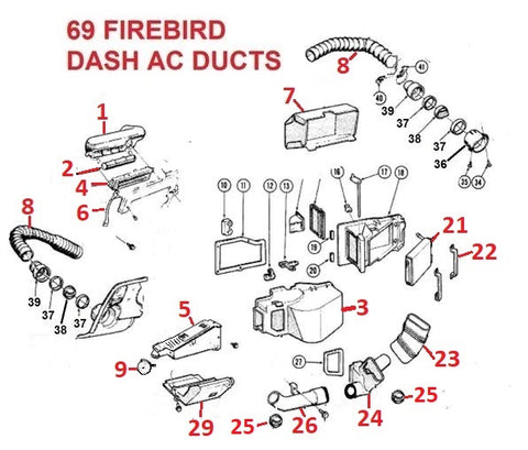 1969 pontiac firebird window diagram