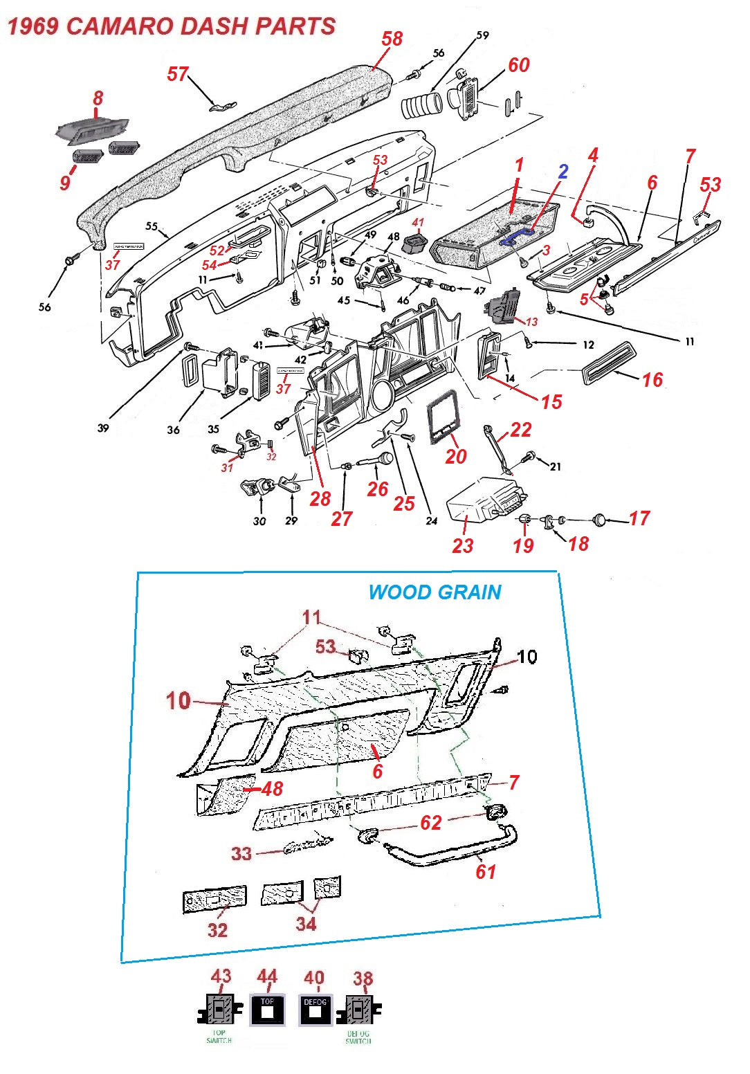 69 Camaro Heater Wiring Diagram / Camaro Air Conditioning System
