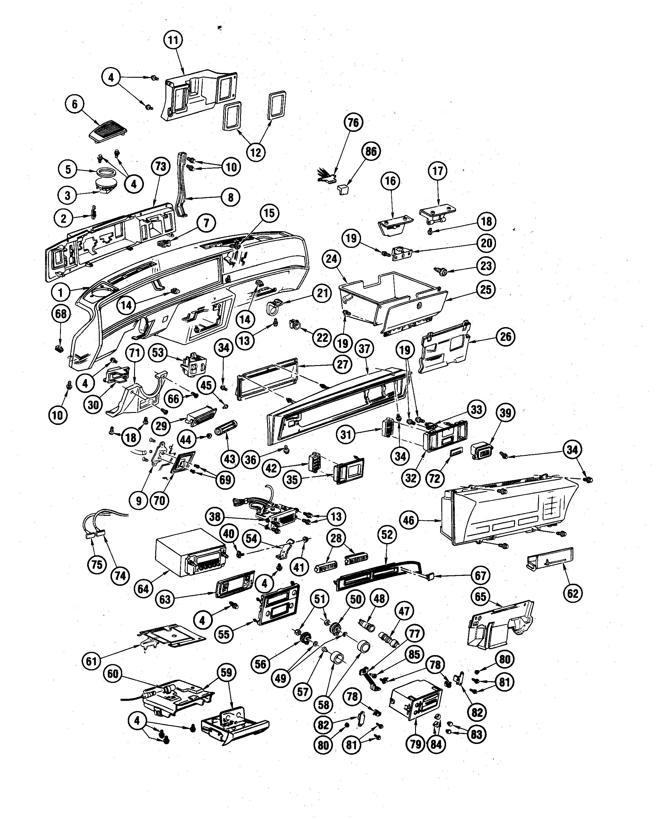 oldsmobile interior parts