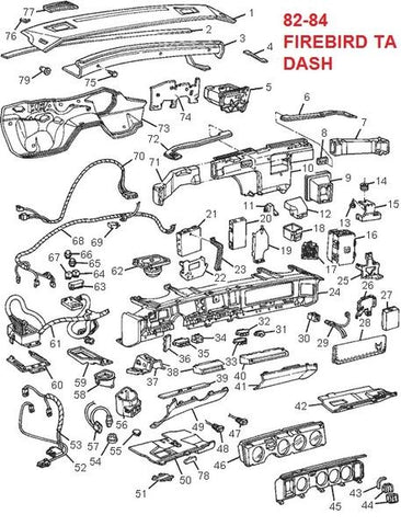 1982Firebird - Click on a diagram below to view available parts