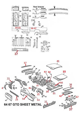 1964GTO - Click on a diagram below to view available parts. – Chicago