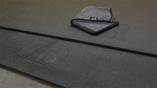 thick padded exercise mat