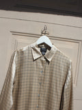 Butterscotch Plaid Silk Shirt