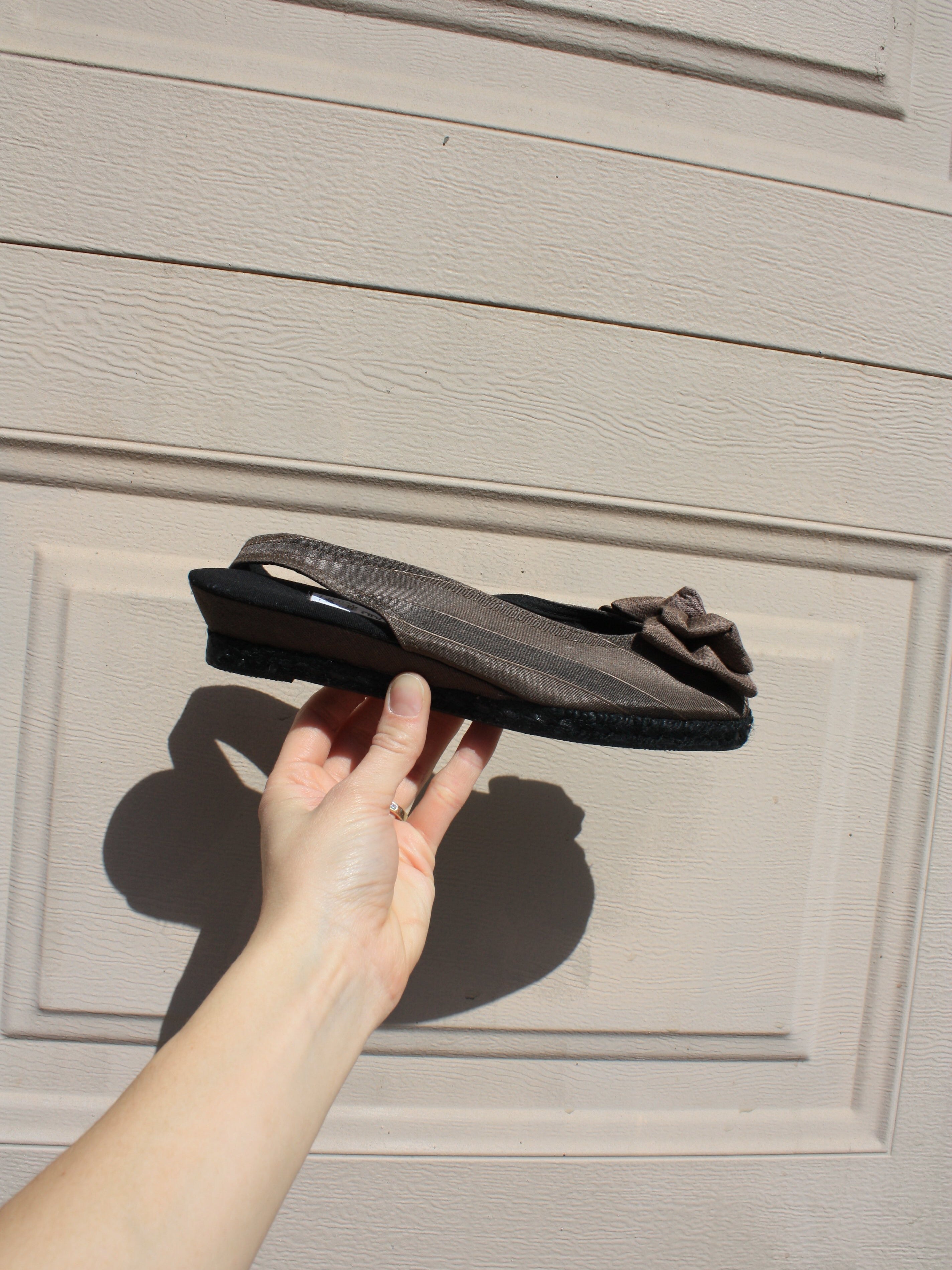 Espresso Slingback Espadrilles (7.5)