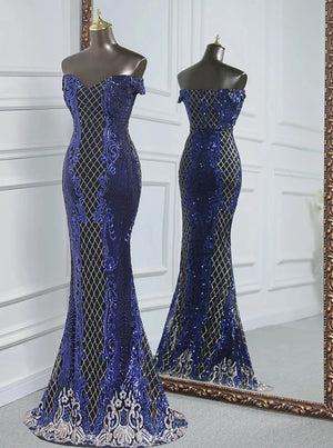 Sequin Pattern Sleeveless Floor-Length Dresses - Elevate Swag