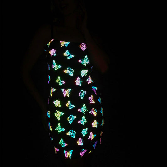 Mushroom Rainbow Reflective Skirt – Elevate Swag