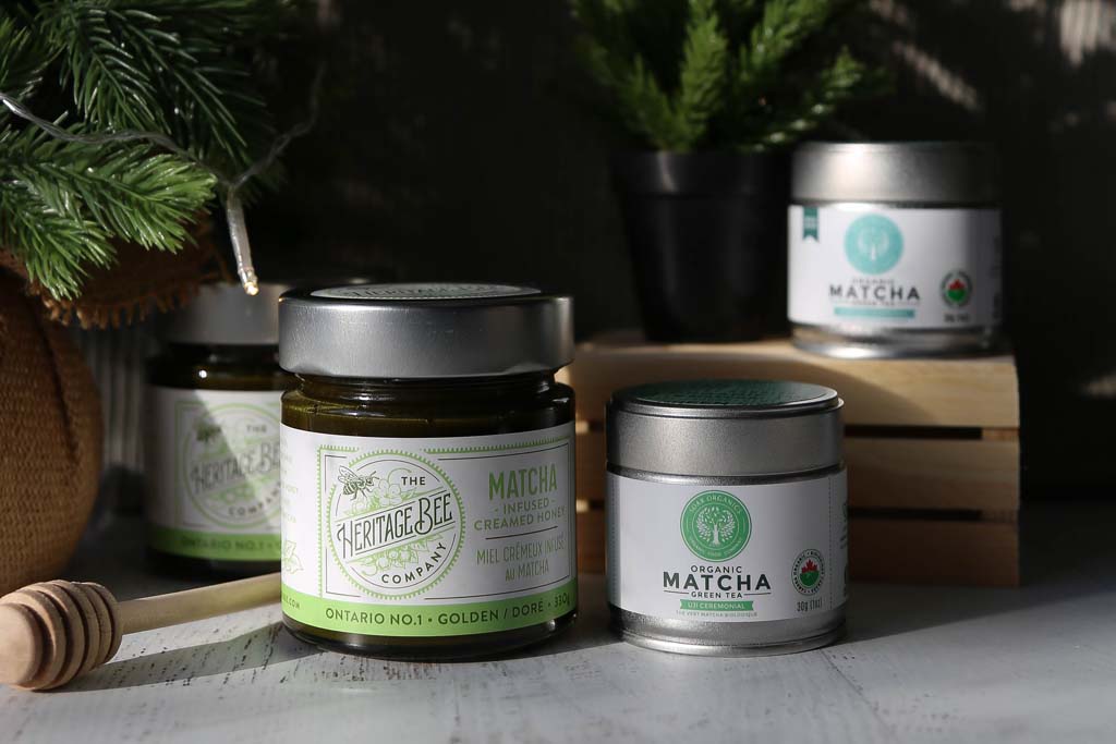 Heritage Bee Matcha Infused Honey with Soar Organics Green Tea