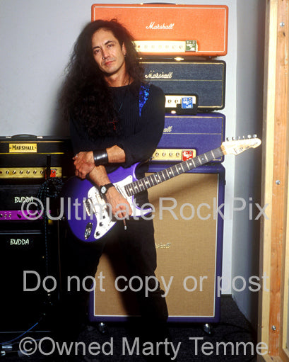 Photos of Jake E. Lee Standing in Front of His Marshall and Budda Amps –  Ultimate Rock Pix