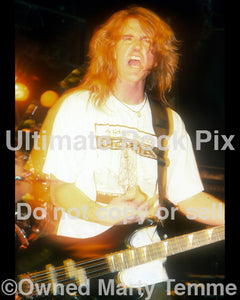 Photos Of Dave Ellefson Of Megadeth In Concert In 1990 By Marty Temme Ultimate Rock Pix