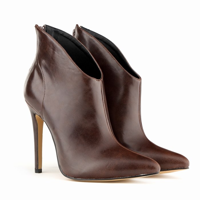 Tan Stiletto Ankle Boots - Gifts Buddies
