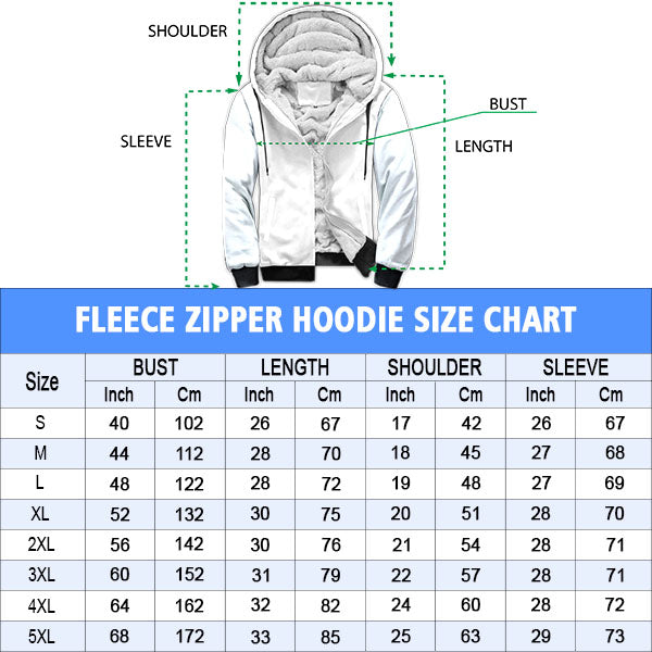 Razer Zip Hoodie Size Chart