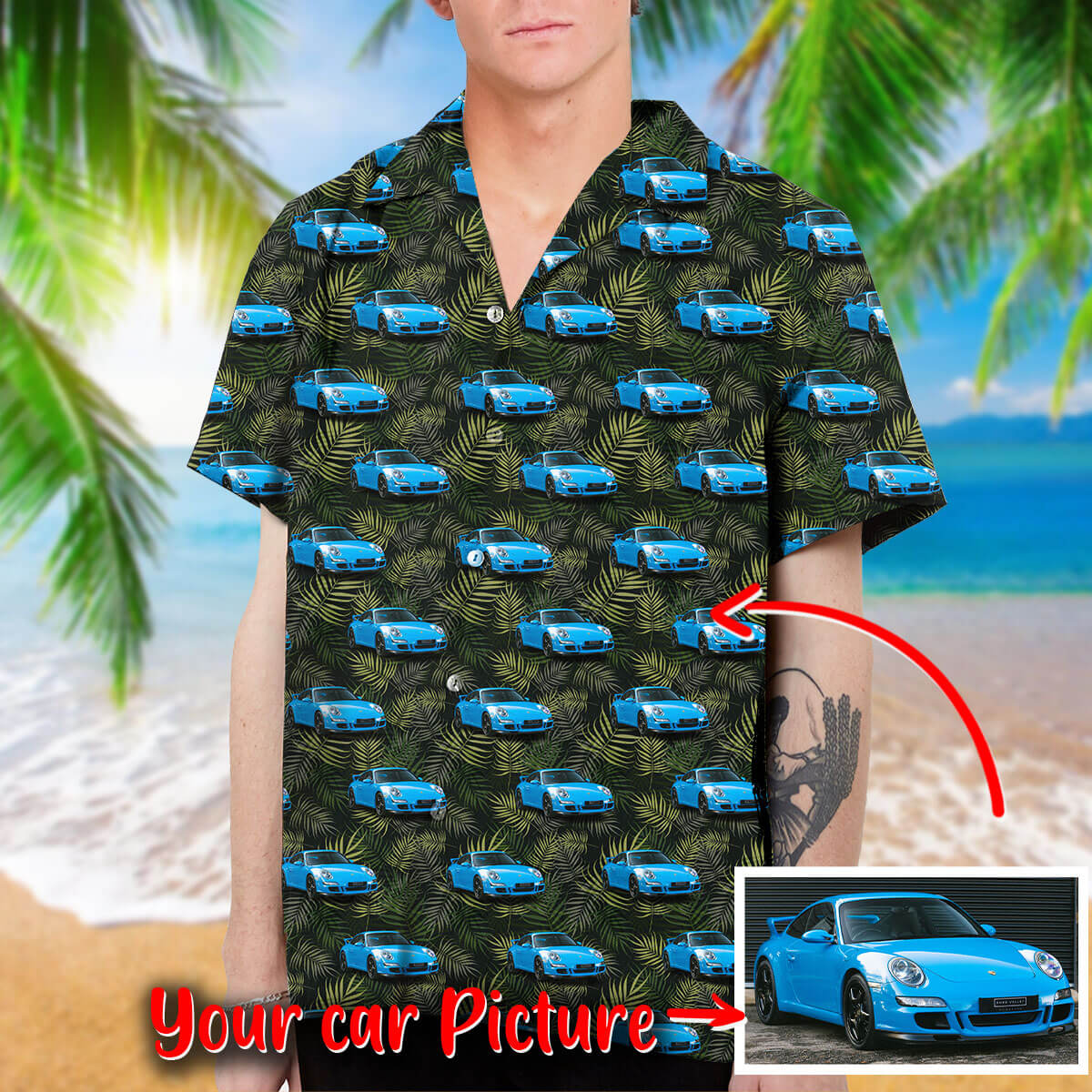 PERSONALIZED CAR COLLECTION HAWAIIAN SHIRT (NEW VERSION) - TrendySweety