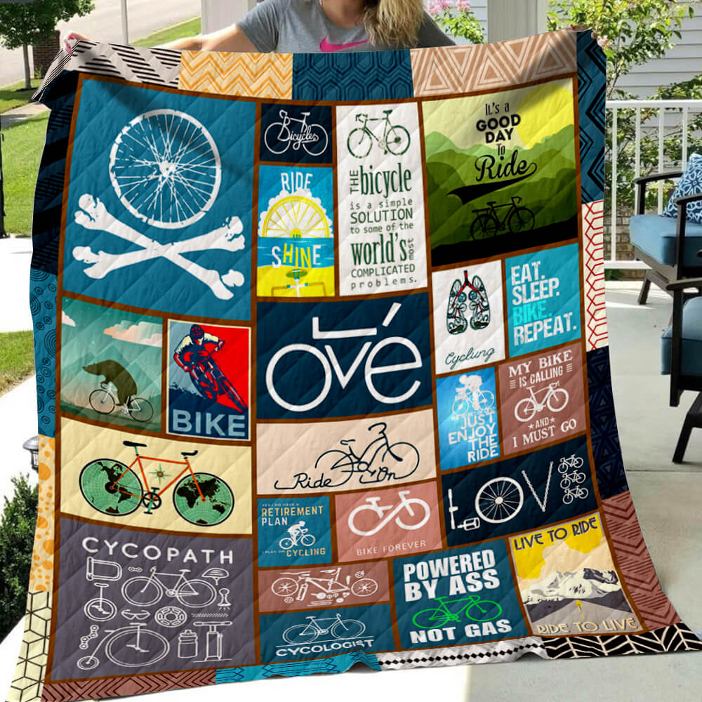 Download Bicycling Art Quilt Trendysweety