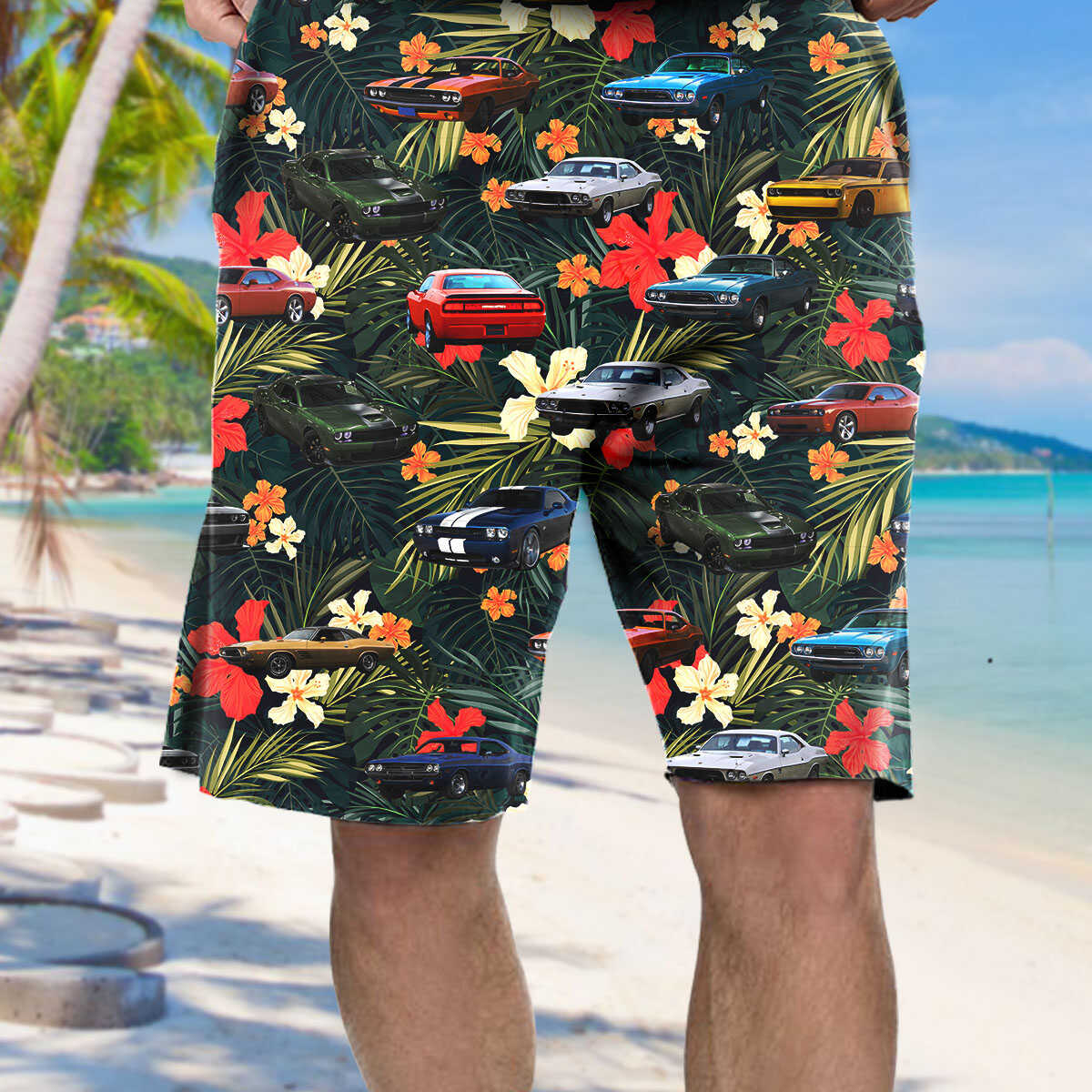 Challenger Collection Art Hawaiian Shirt and Beach Short - TrendySweety