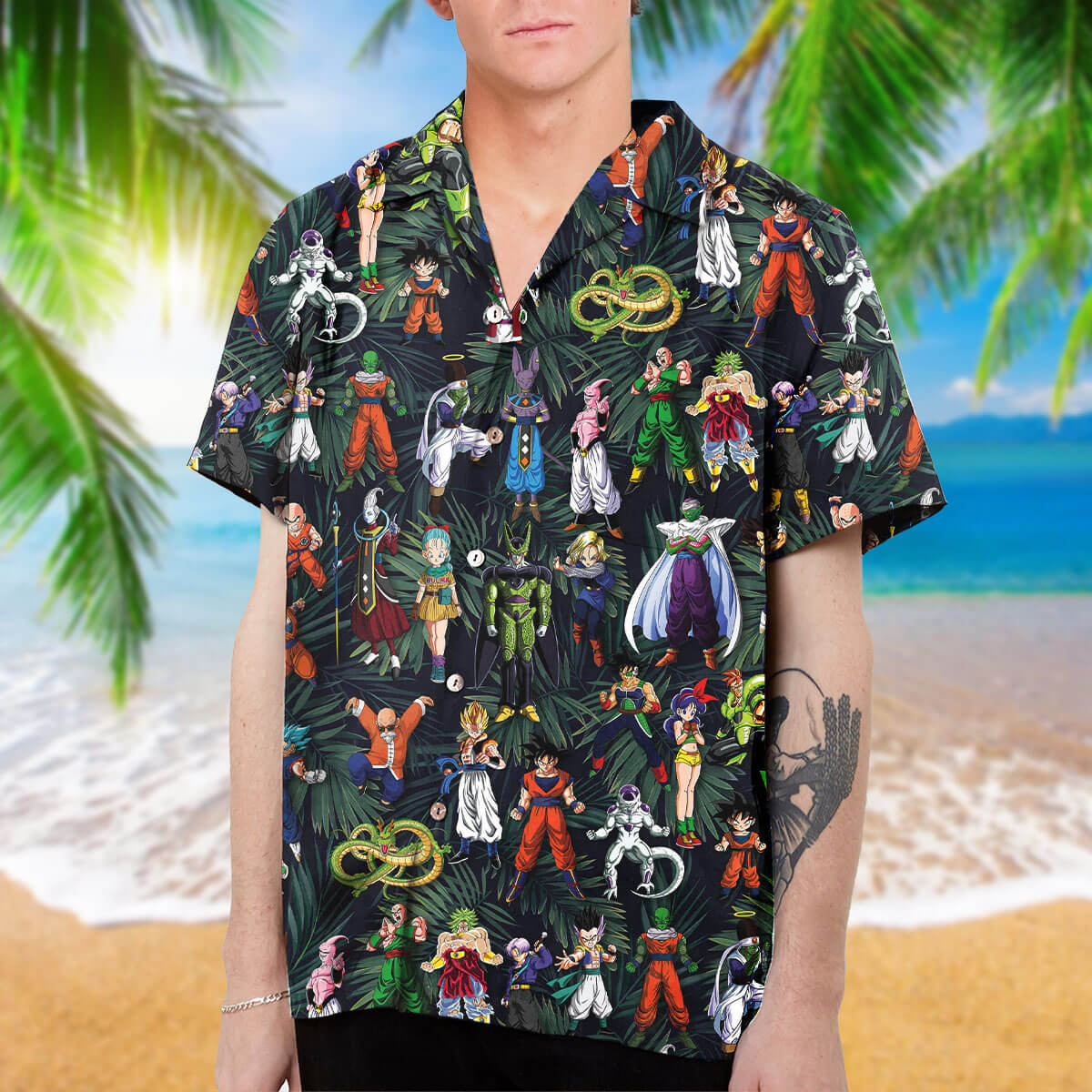 dragon ball hawaiian shirt