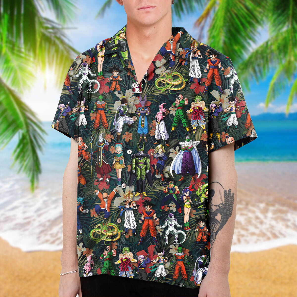 DBZ Collection Art Hawaiian Shirt - TrendySweety