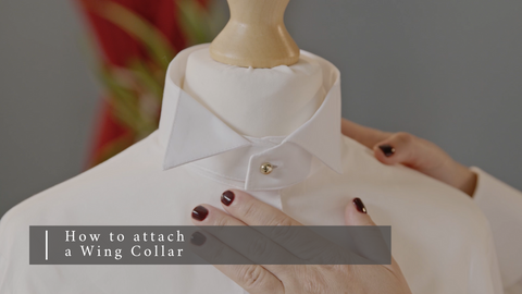 wing collar - how to attach