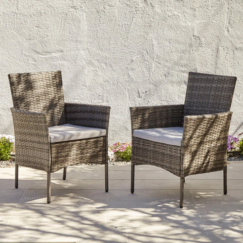 Cushion Cover For Kemble/Marston Chair - Grey/ Black - Set of 2 - Default Title