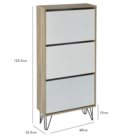 Anderson shoe cabinet - white - laura James