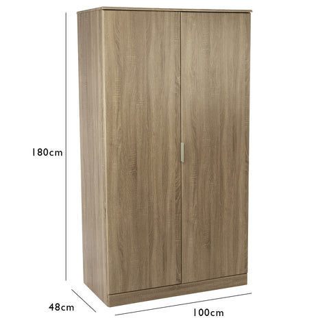 Ayla wardrobe - light oak - Laura James