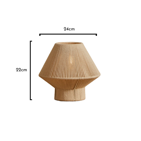 Bari Small Cotton String Table Lamp - Laura James