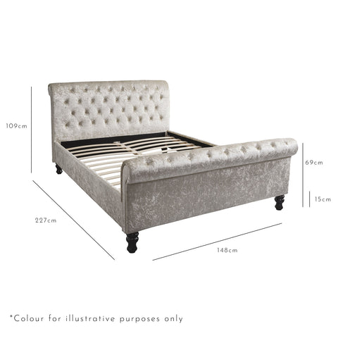 Blenheim double bed frame - dimensions - Laura James