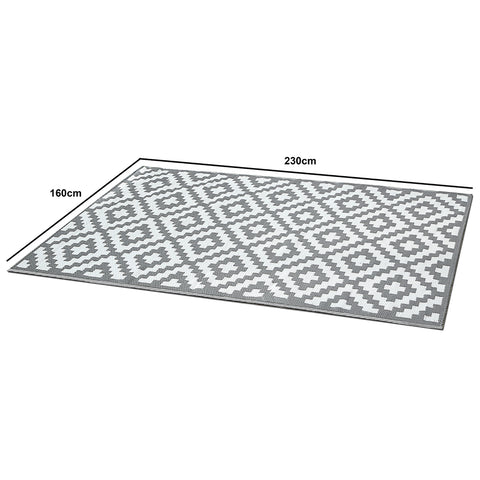 outdoor rug - geometric print