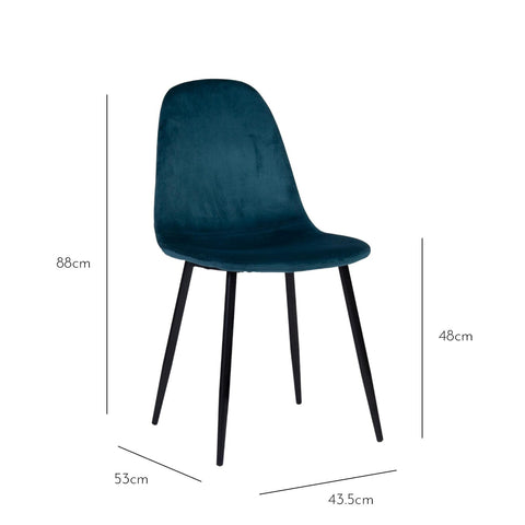 Milo 120cm Black / Marble Table -  Ellis Teal / Black Chairs