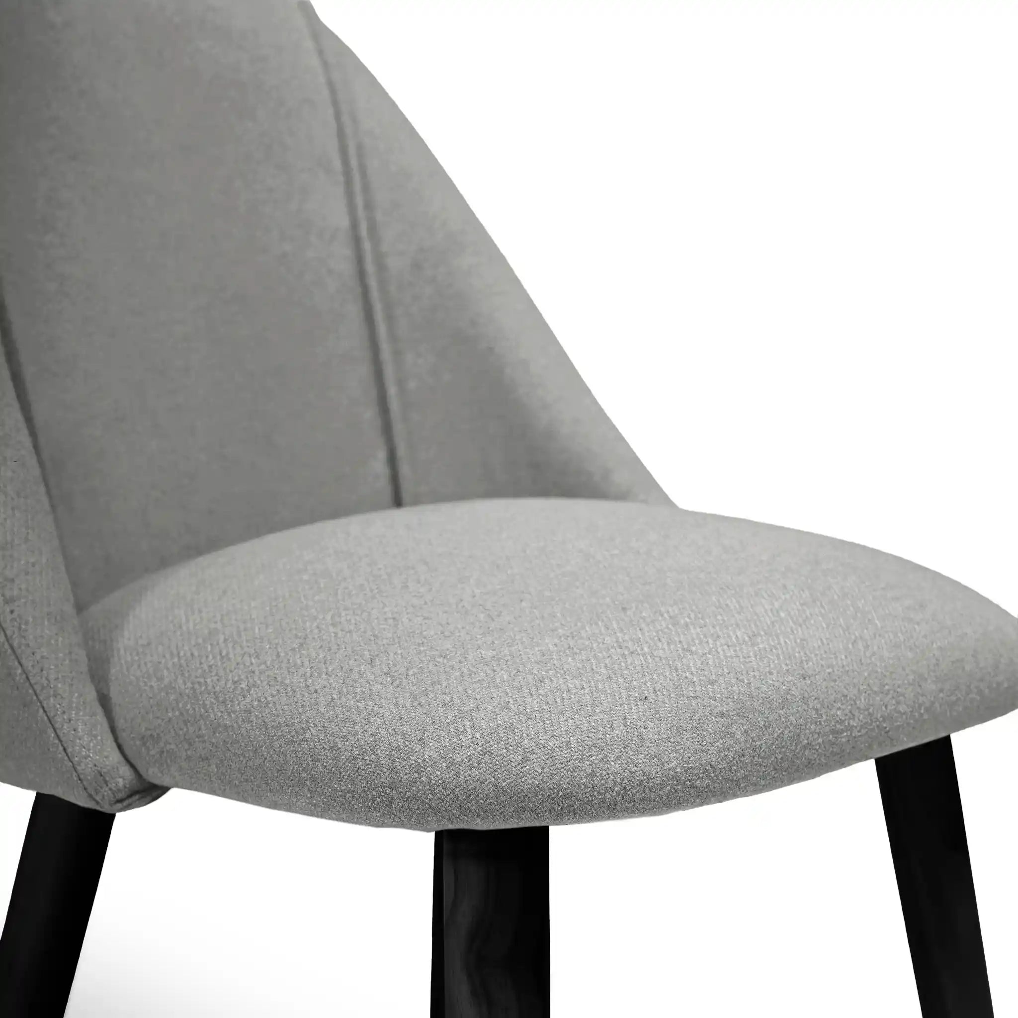 Outlet - Freya Dining Chairs - Set Of 2 - Fossil with Black Oak Legs