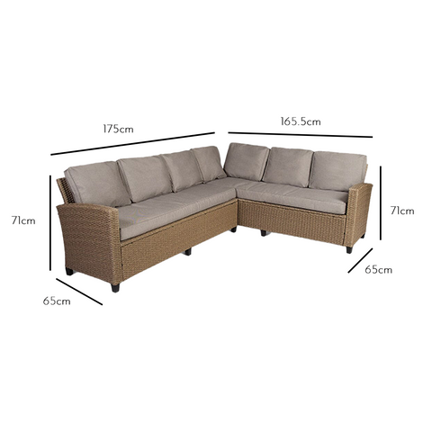 Sofa 1 sizing: 71cm high, 175cm wide, 65cm deep