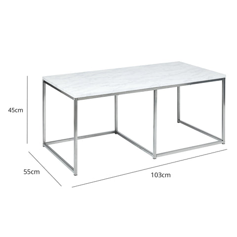 Jay marble large coffee table dimension graphic