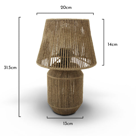 Konduru Small Natural Jute Table Light