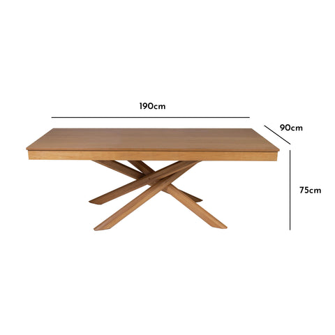 Amelia Oak Dining Table