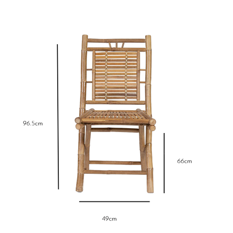 Lila Bamboo Folding Chair PCK 2