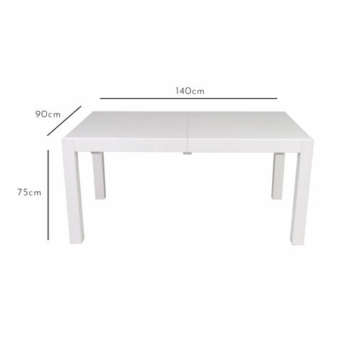 Magnus White Dining Table Small