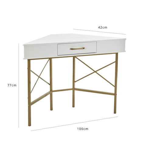 Marie corner desk - white - Laura James