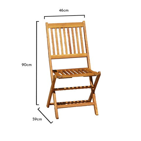Ashby Wooden Garden Chairs Dims - Laura James