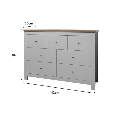 Bampton Grey Chest Of Drawers - Laura James