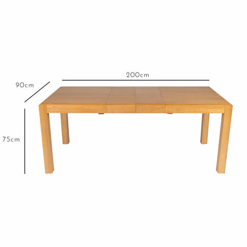 Magnus Oak Extended Dining Table