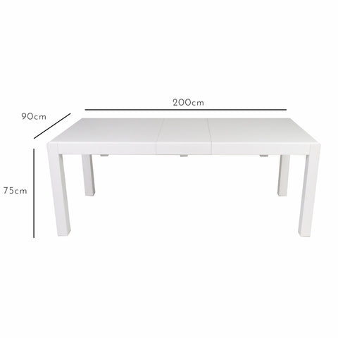 Magnus White Extended Table Small