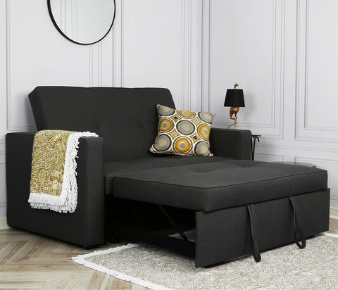 Troy sofa bed - pull out - grey - Laura James